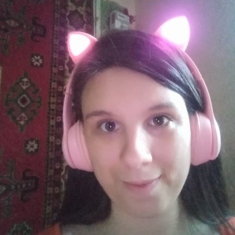 LED Cat Ear Wireless Bluetooth Headphones