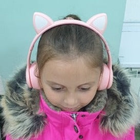 LED Cat Ear Wireless Bluetooth Headphones