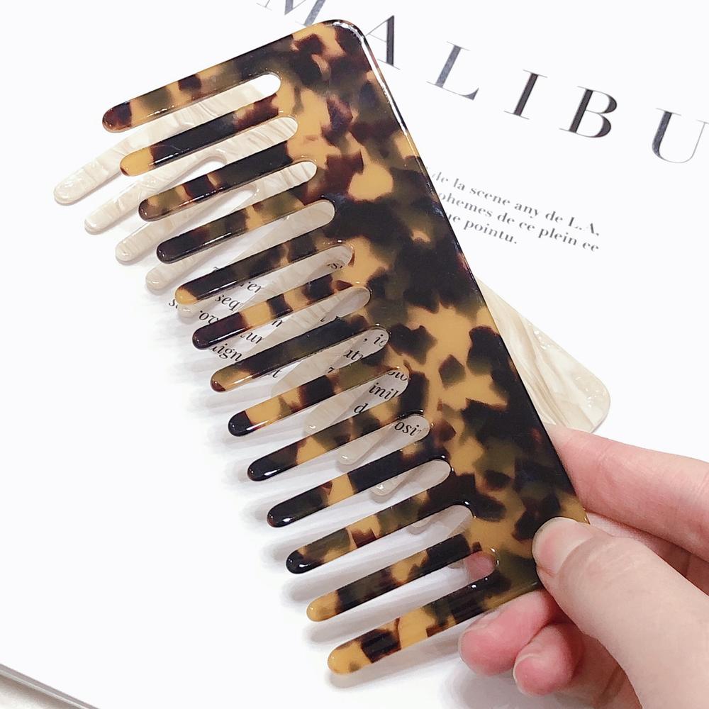 Colorful Acetate Anti-static Hair Combs (Straight)