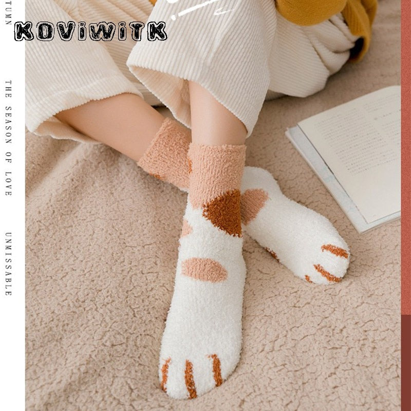 Cute Cats Paw Socks