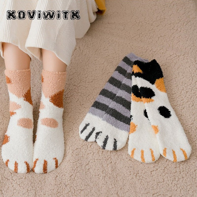 Cute Cats Paw Socks