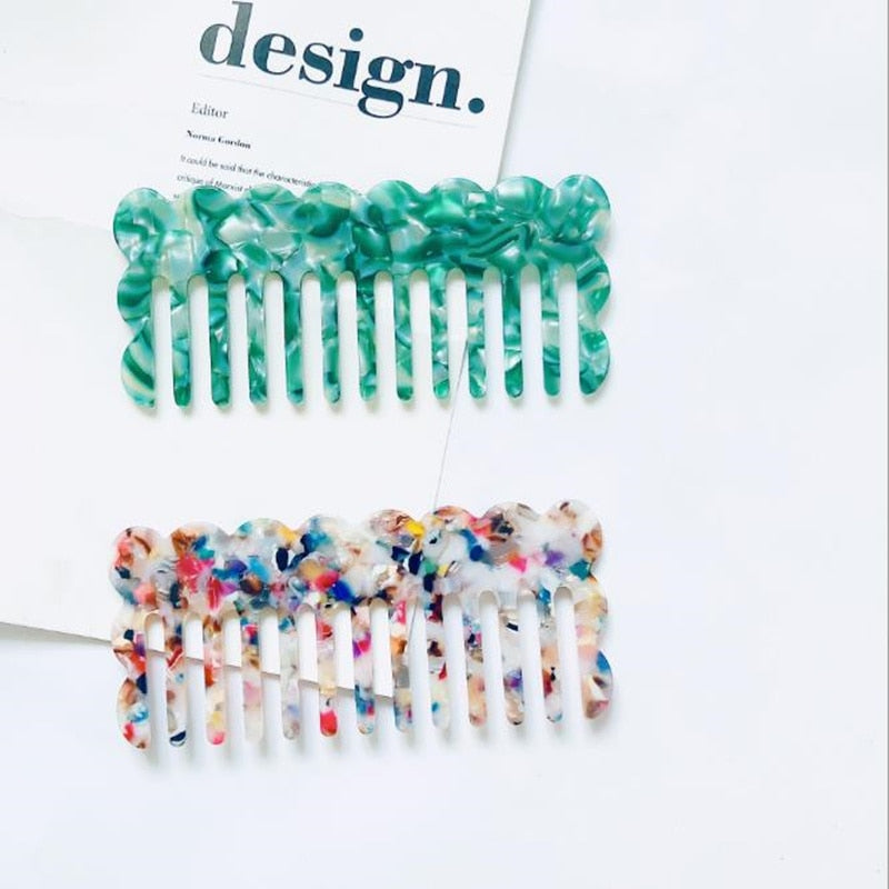 Colorful Acetate Anti-static Hair Combs (Dips)