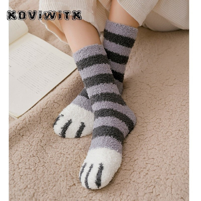 Cute Cats Paw Socks