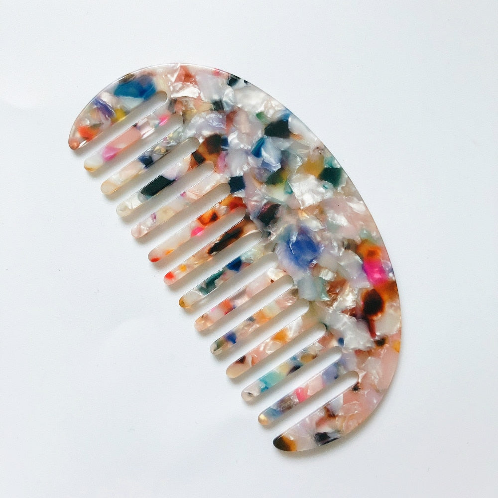 Colorful Acetate Anti-static Hair Combs (Round)