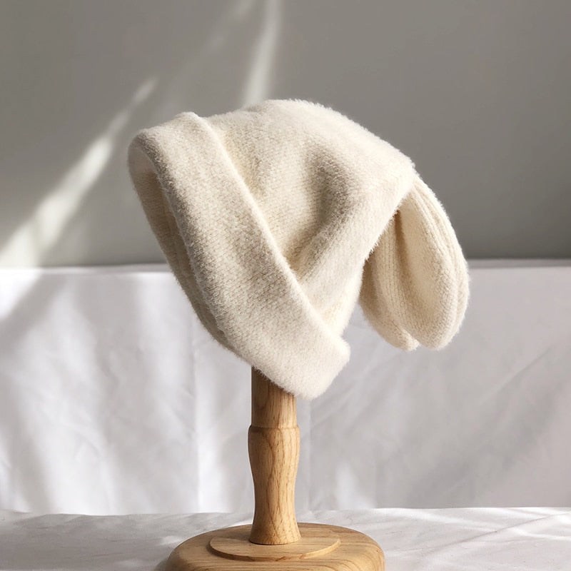 Draping Rabbit Ears Beanie