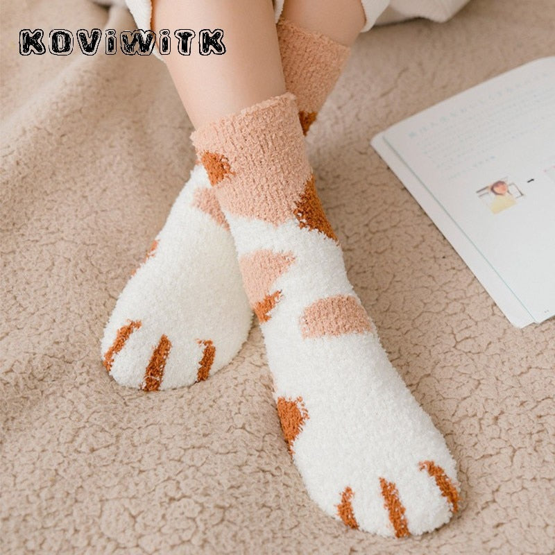 Cute Cats Paw Socks