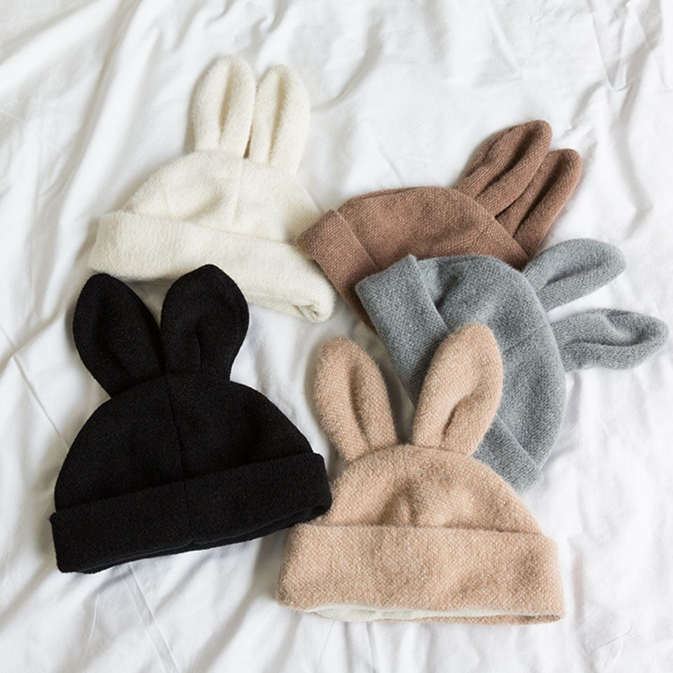 Draping Rabbit Ears Beanie