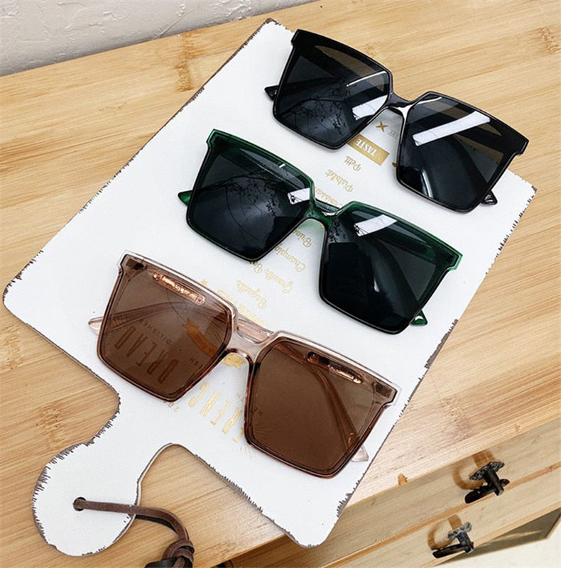 Trendy Vintage Square Oversized Sunglasses