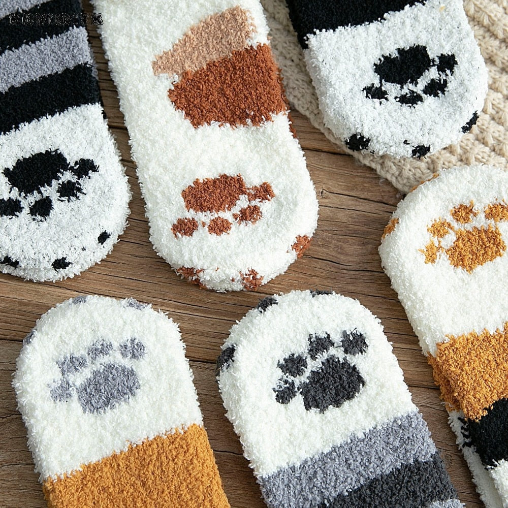 Cute Cats Paw Socks