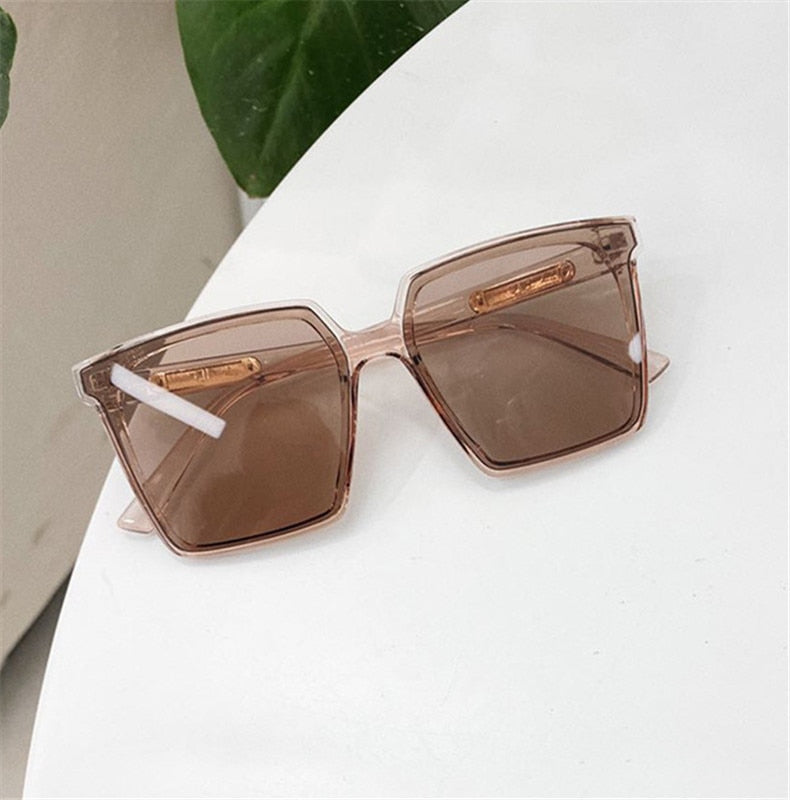 Trendy Vintage Square Oversized Sunglasses