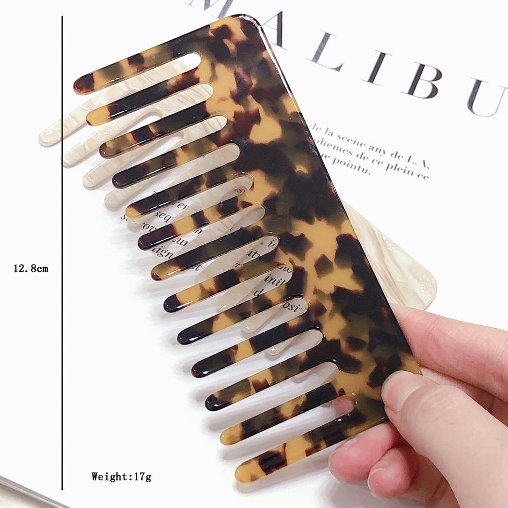 Colorful Acetate Anti-static Hair Combs (Straight)