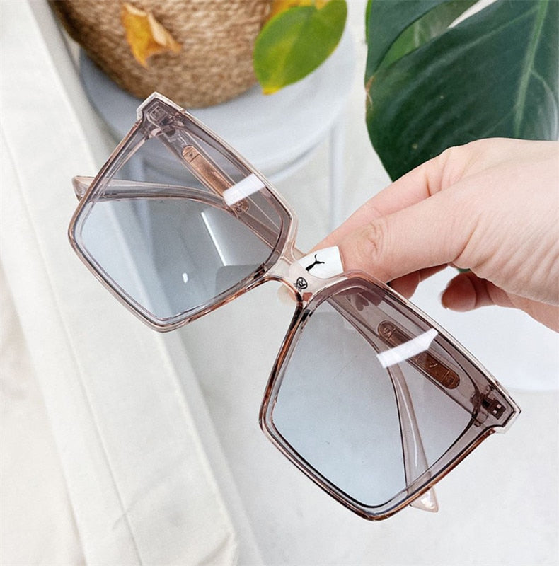 Trendy Vintage Square Oversized Sunglasses