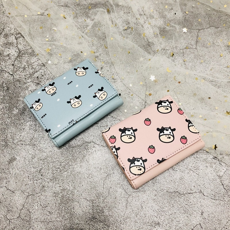 Cute Cow Print Wallet