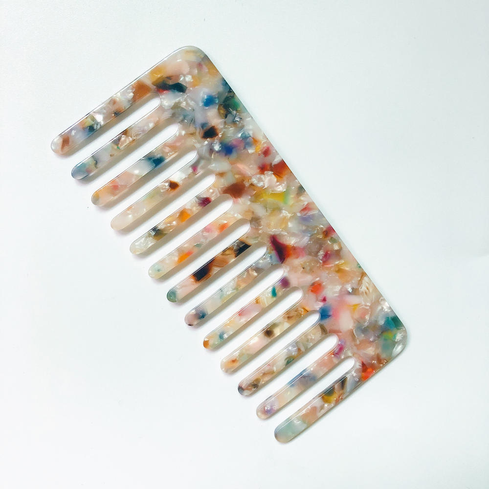 Colorful Acetate Anti-static Hair Combs (Straight)