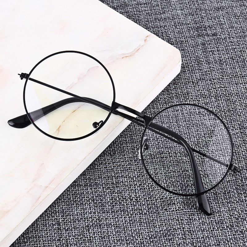 Trendy Round Anti-Blue Light Glasses